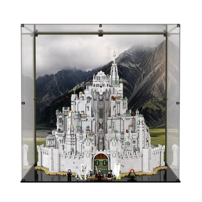 Display Case For LEGO The Lord Of The Rings: Minas Tirith 11377 with printed backdrop – Brick In It – Photo 1