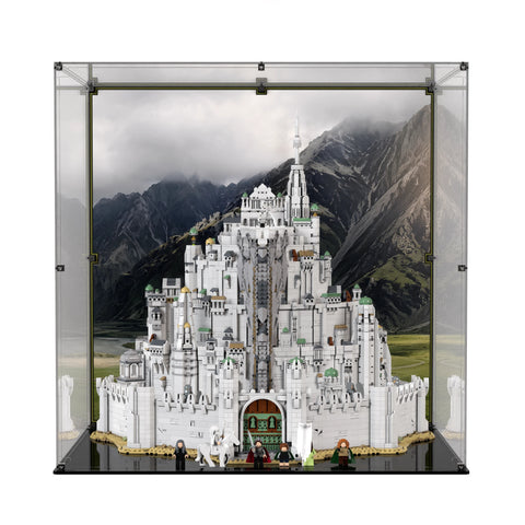 Display Case For LEGO The Lord Of The Rings: Minas Tirith 11377 with printed backdrop – Brick In It – Photo 1