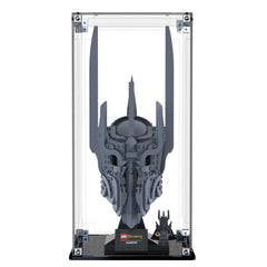Display Case For LEGO The Lord Of The Rings: Sauron's Helmet 11373 with clear back panel – Brick In It – Photo 1