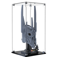 Display Case For LEGO The Lord Of The Rings: Sauron's Helmet 11373 with clear back panel – Brick In It – Photo 2