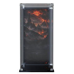Display Case For LEGO The Lord Of The Rings: Sauron's Helmet 11373 with printed backdrop – Brick In It – Photo 4