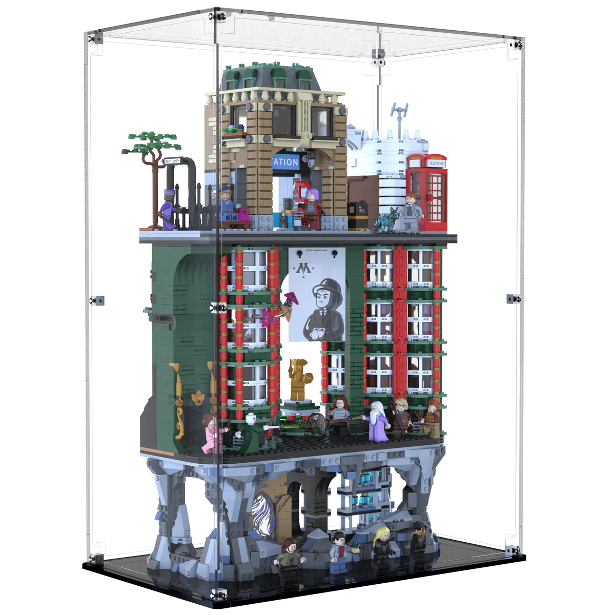 Display Case For LEGO The Ministry Of Magic – Collectors' Edition 76476 with clear back panel – Brick In It – Photo 2