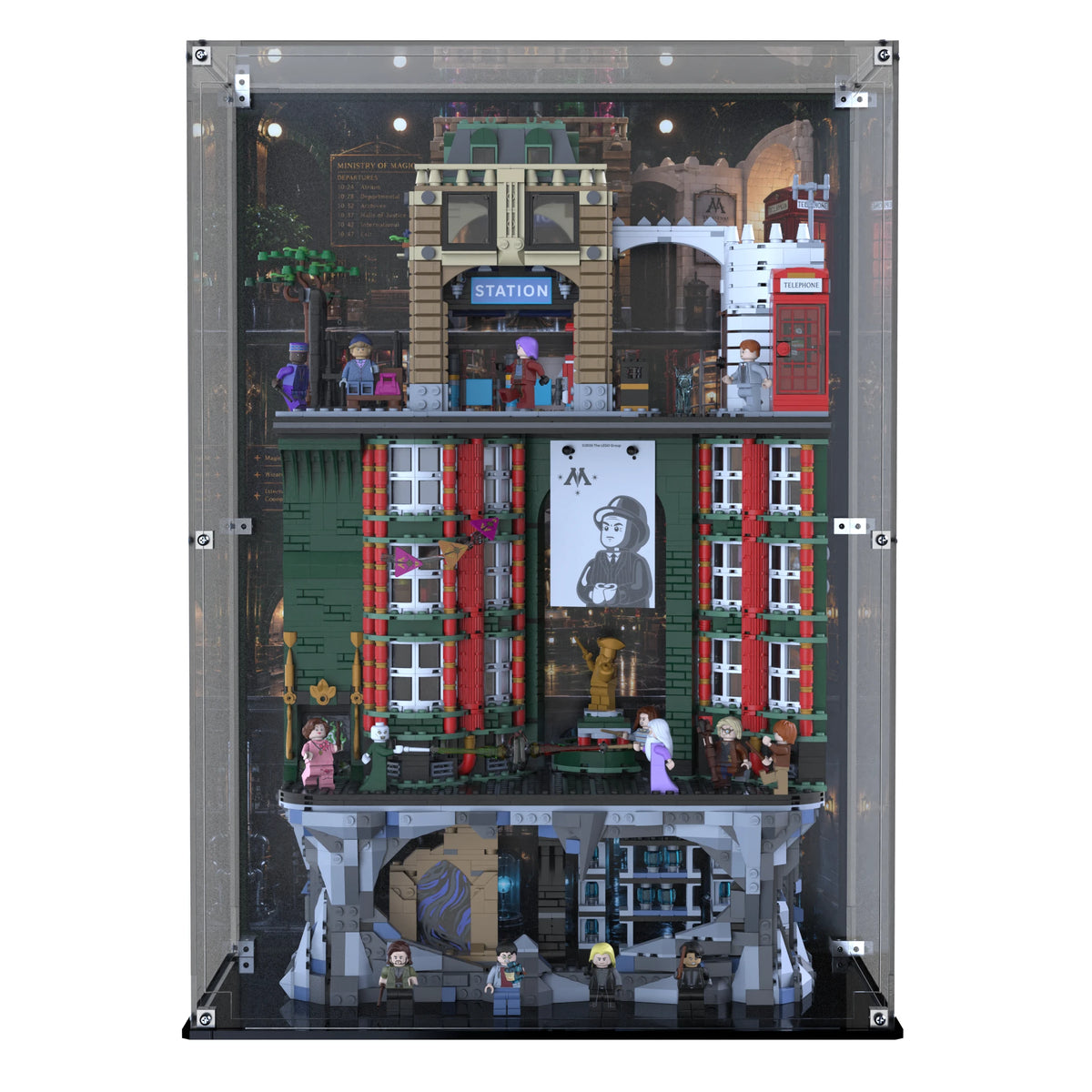 Display Case For LEGO The Ministry Of Magic – Collectors' Edition 76476 with printed backdrop – Brick In It – Photo 1