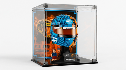 Display Case For LEGO Mclaren Mastercard F1 Team Oscar Piastri Helmet 43017