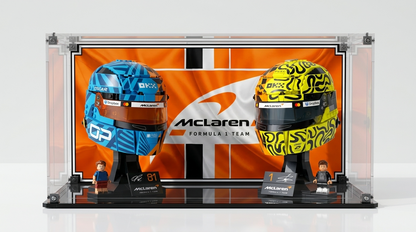 Display Case For LEGO Mclaren Mastercard F1 Team Oscar Piastri Helmet 43017