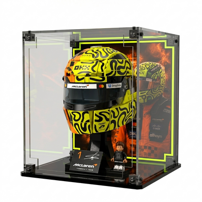 Display Case For LEGO Mclaren Mastercard F1 Team Lando Norris Helmet 43023